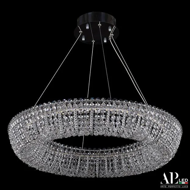 Люстра светодиодная хрустальная APL LED SH502.0.60.M.Ni.4000 Sicilia Люстра светодиодная хрустальная APL LED SH502.0.60.M.Ni.4000 Sicilia