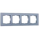 Рамка на 4 поста Werkel W0041115 (серый,стекло) a050966 Favorit