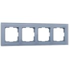 Рамка на 4 поста Werkel W0041115 (серый,стекло) a050966 Favorit
