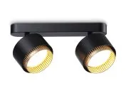Настенно-потолочный поворотный спот Ambrella light TN71288/2 BK/GD