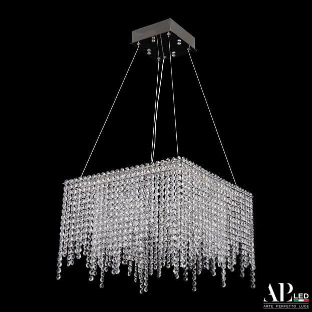 Люстра светодиодная хрустальная APL LED SH04.42.B.Ni.4000 Sicilia