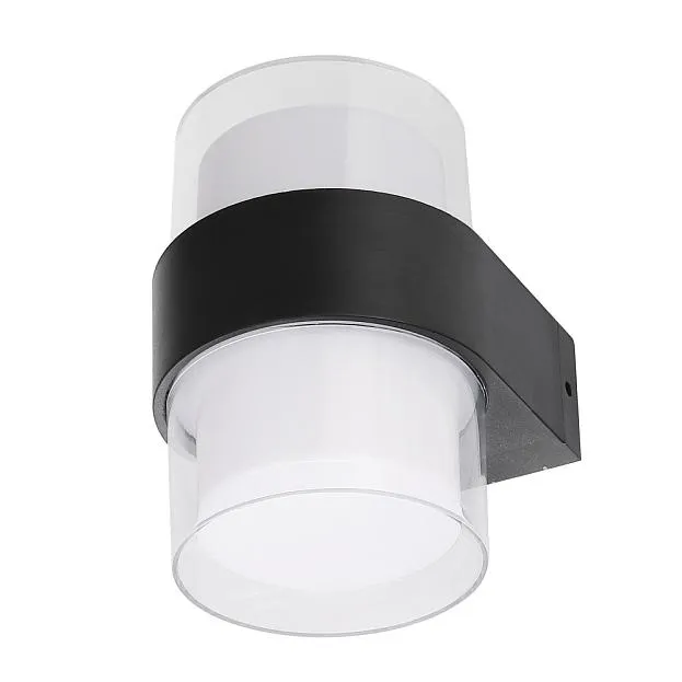 Настенный светильник уличный Uniel ULU-P22B-2x5W/4000K IP65 BLACK Настенный светильник уличный Uniel ULU-P22B-2x5W/4000K IP65 BLACK