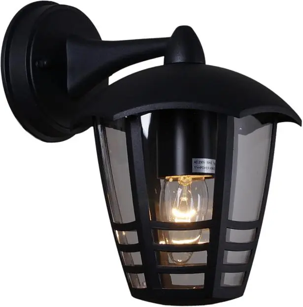 Настенный фонарь уличный Reluce 08303-9.2-001SJ Top mount BK Настенный фонарь уличный Reluce 08303-9.2-001SJ Top mount BK