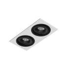 Встраиваемый поворотный светодиодный светильник Ledron MJ1006 SQ2 White-Black