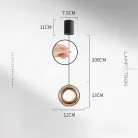 Подвесной светильник BOSSE Цвет золото+черный. С лифтом. Нейтральный свет Lampatron 8533-23673