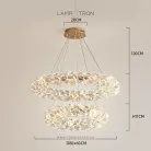 Кольцевые люстры и светильники ORESTES Combo S+M Lampatron 8322-22682