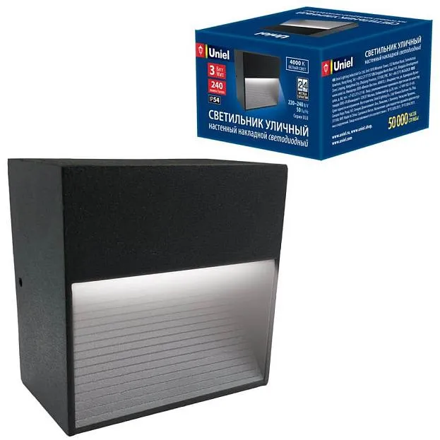 Архитектурная подсветка Uniel ULU-S03A-3W/4000K IP54 BLACK