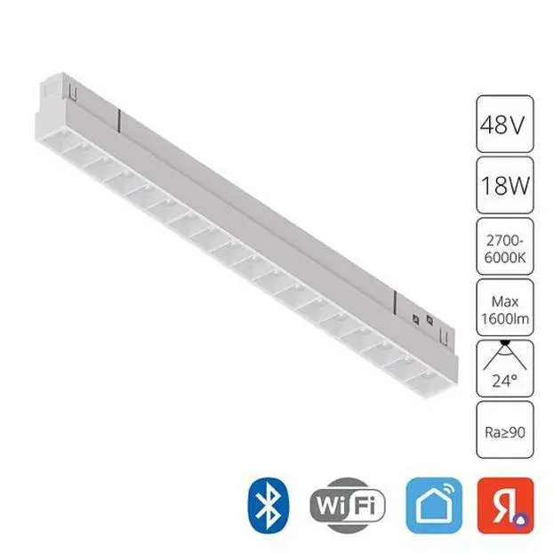 Магнитный трековый светильник Arte Lamp A4695PL-1WH LINEA Магнитный трековый светильник Arte Lamp A4695PL-1WH LINEA