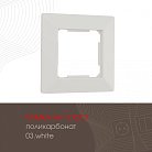 Рамка из поликарбоната на 1 пост Arte Milano 503.03-1.white am