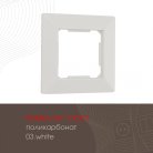 Рамка из поликарбоната на 1 пост Arte Milano 503.03-1.white am