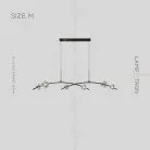 Реечный, рядный светильник CAMILIA ARC Размер M. Цвет Черный Lampatron 5826-15417