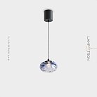 Подвесной светильник ANSEL B Цвет голубой. С лифтом Lampatron ansel-b-blue-lift 8724-24471