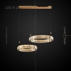 Кольцевые люстры и светильники BERTOLDA L Два кольца. 30 + 50 см Lampatron f-bertolda-l-2-s 6482-23278