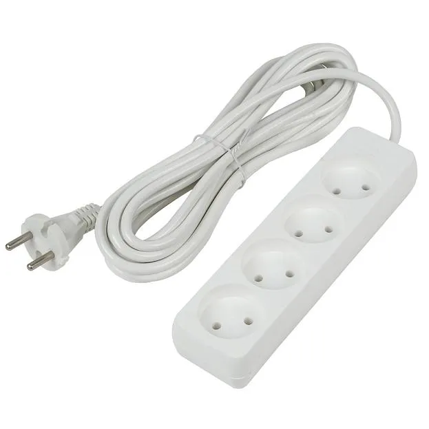 Розеточные блоки, удлинители Uniel S-CU4-5 WHITE Ultra