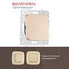 Выключатель одноклавишный, 10AX 250V Arte Milano 205.30-1.shampan am