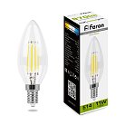 Лампа светодиодная Feron 38008 LB-713 Свеча E14 11W 4000K