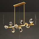 Реечный, рядный светильник CRISTEL L 10 плафонов. Lampatron 3211-7985