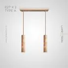 Готовая комбинация светильников EGBERT COMBO 2 лампы. Планка. Тип A Lampatron 7213-19774