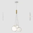 Подвесной светильник JODIS 3 плафона Lampatron jodis-3 105-25240