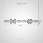 Реечный, рядный светильник HOLM LONG Размер L. Цвет дымчато-серый Lampatron f-holm-long-l-grey 8934-25834