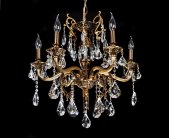 Хрустальная подвесная люстра Lumina Deco LDP 9236-6 Lussinare