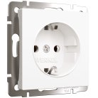 Розетка с заземлением Werkel W1171061 (белый матовый) a059265