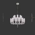Люстра FEAT LUX 18 ламп. Никель Lampatron 7448-20996