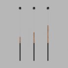 Подвесной светодиодный светильник Ledron HL012 Wooden 100 Black