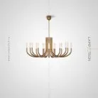 Люстра LAURA 12 ламп. Lampatron 4150-10259