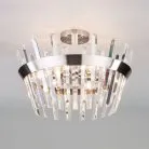 Потолочная люстра Eurosvet 10111/5 сатин-никель/прозрачный хрусталь Strotskis a047848 Steccato