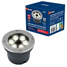 Встраиваемый светильник уличный Uniel ULU-B11A-6W/2700K IP67 GREY
