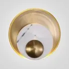 Бра Ginger &Amp; Jagger Pearl Wall Lamp Round Gold 144378-22 ImperiumLoft