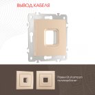 Вывод кабеля Arte Milano 206.49-1.shampan am