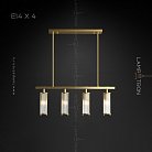 Реечный, рядный светильник HILDIS LONG 4 лампы. Стойка Lampatron 5292-16538