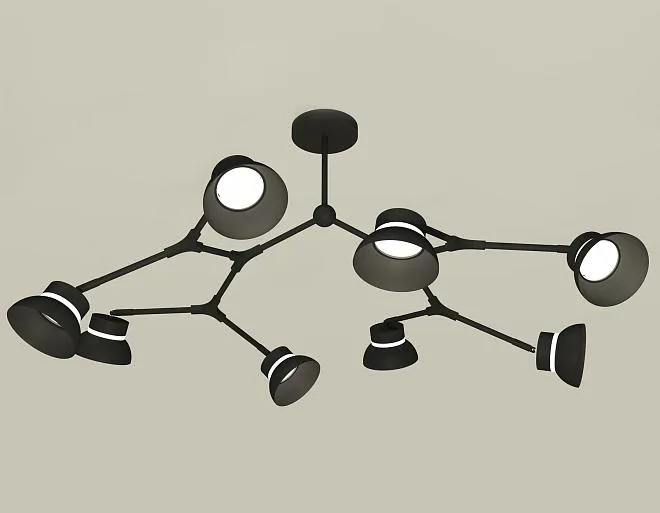 Люстра на штанге Ambrella light XB9060100/8 SBK/FR