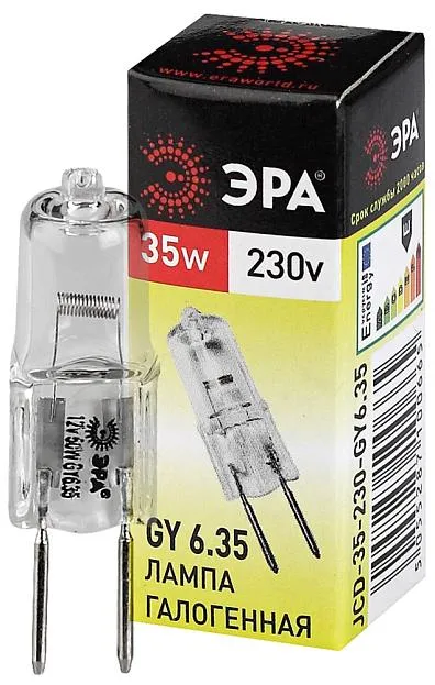 Лампочка галогеновая ЭРА GY6.35-JCD-35W-230V