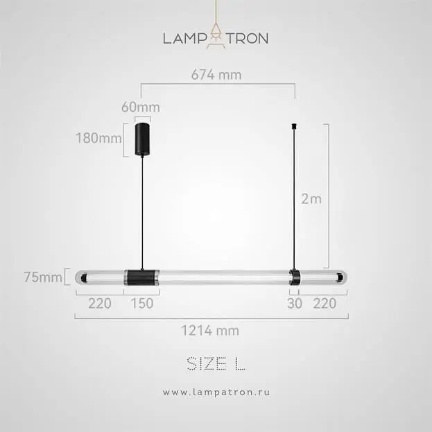Реечный, рядный светильник TIME TUNNEL WAVY Размер L. Пульт ДУ Lampatron 8895-25159 Реечный, рядный светильник TIME TUNNEL WAVY Размер L. Пульт ДУ Lampatron 8895-25159