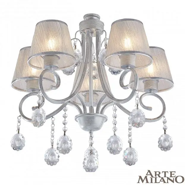 Люстра Arte Milano 337146/5 WT+SL Amalfi Люстра Arte Milano 337146/5 WT+SL Amalfi