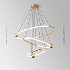 Кольцевые люстры и светильники ECLIPTICA Цвет: Латунь Lampatron ecliptica-brass 8189-22411