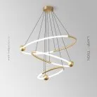 Кольцевые люстры и светильники ECLIPTICA Цвет: Латунь Lampatron ecliptica-brass 8189-22411