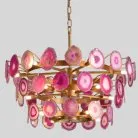 Люстра Agate Burst Chandelier 3 Round Pink D70 74967-22 ImperiumLoft