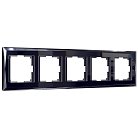 Рамка на 5 постов Werkel W0051208 Diamant (черный) a051443