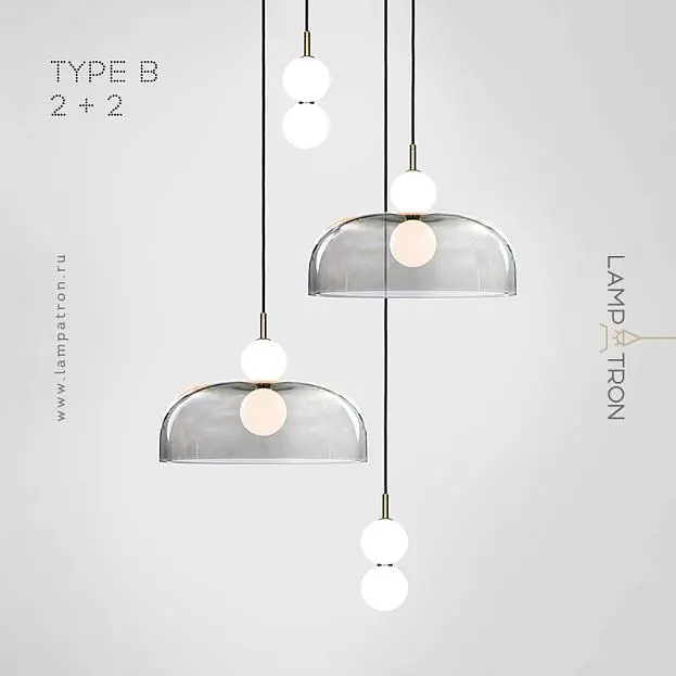 Готовая комбинация светильников ROCCO COMBO Тип B. 2 + 2 подвеса Lampatron 7518-20938 Готовая комбинация светильников ROCCO COMBO Тип B. 2 + 2 подвеса Lampatron 7518-20938
