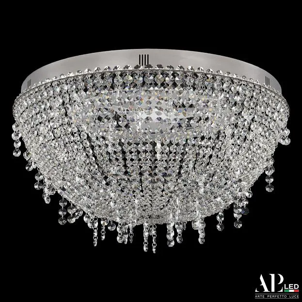 Люстра светодиодная хрустальная с пультом APL LED SH501.2.50.B.LED-DIM.Ni Sicilia Люстра светодиодная хрустальная с пультом APL LED SH501.2.50.B.LED-DIM.Ni Sicilia
