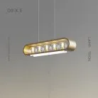 Реечный, рядный светильник INGERLINE 5 ламп. Цвет Латунь Lampatron ingerline-5-brass 6367-17107