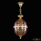 Подвесной светильник бронзовый Bohemia Ivele Crystal  5680/22 G Shampan/M-1F