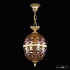 Подвесной светильник бронзовый Bohemia Ivele Crystal  5680/22 G Shampan/M-1F