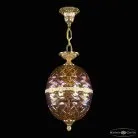 Подвесной светильник бронзовый Bohemia Ivele Crystal  5680/22 G Shampan/M-1F