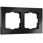 Рамка на 2 поста Werkel W0021708 (черный алюминий) a050962 Aluminium