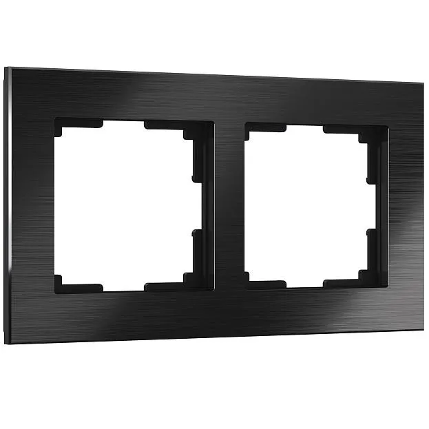 Рамка на 2 поста Werkel W0021708 (черный алюминий) a050962 Aluminium Рамка на 2 поста Werkel W0021708 (черный алюминий) a050962 Aluminium